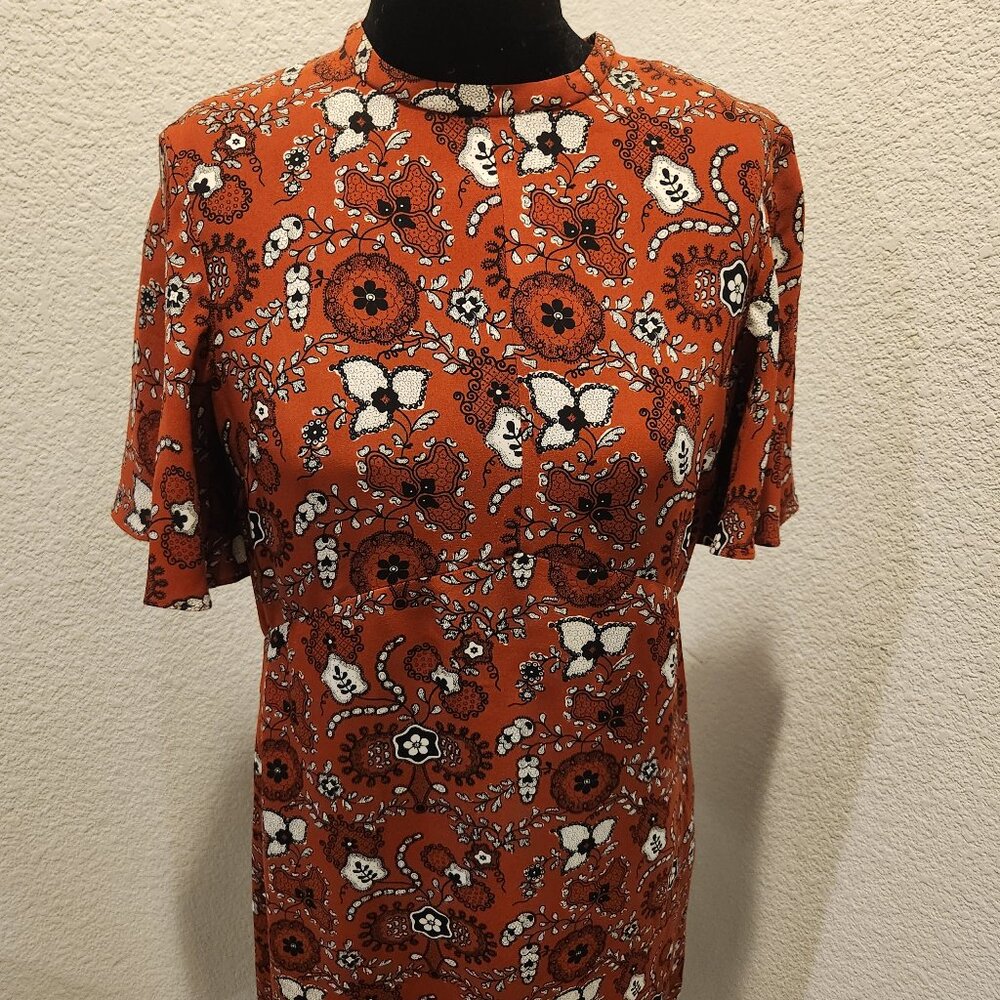 A.L.C. red coral floral dress